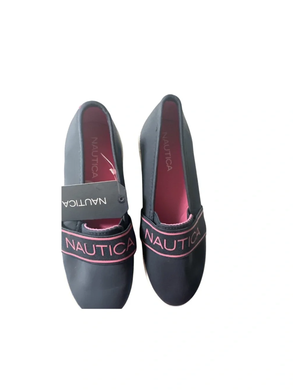 Nautica Sumory Girls  Navy/Dark Pink  Slip-On Flats   Size 13